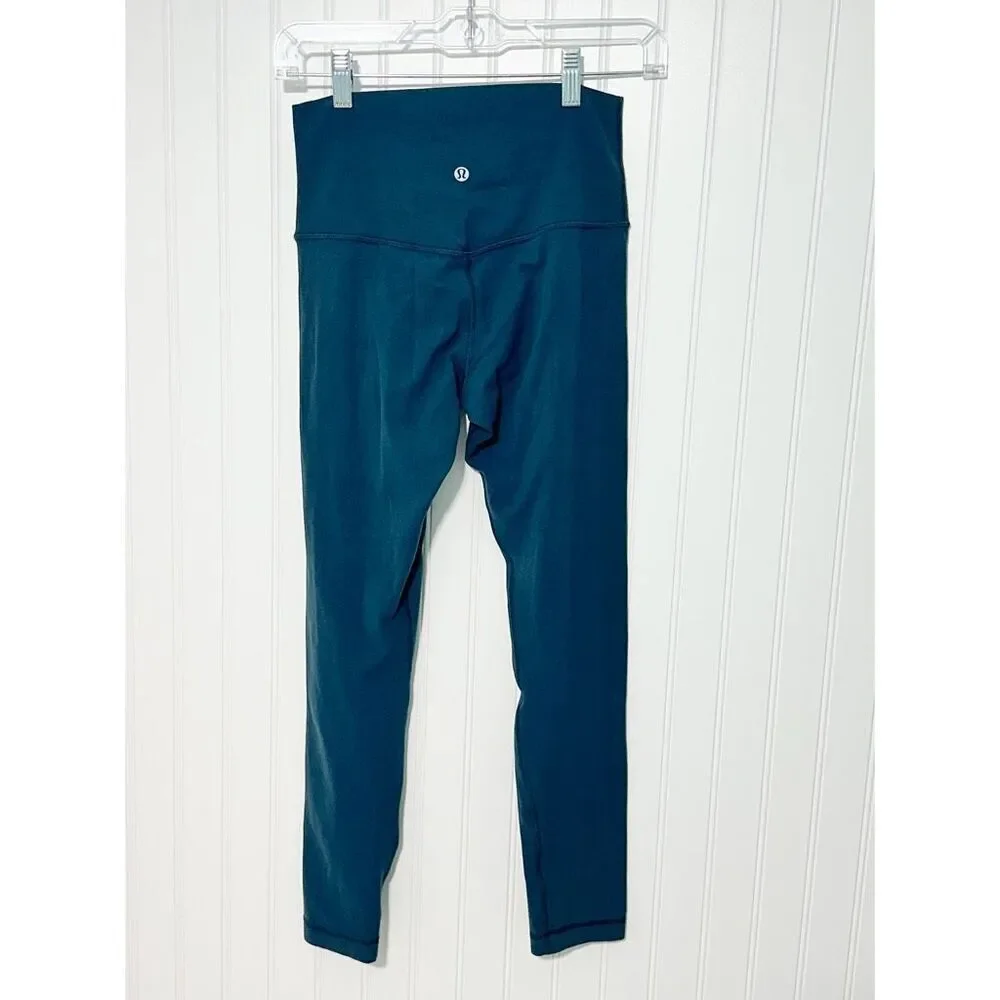 Lululemon Women's Tight High‎ Waisted Leggings Dark Green Size 6